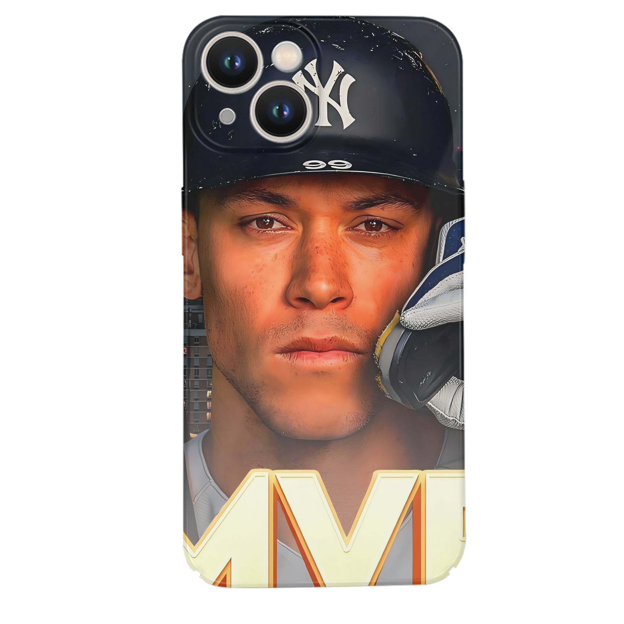 Aaron Judge MVP IPhone 14 Series Full-Cover Hard Case – Shockproof With Raised Camera Protection – Precise Cutouts, Wireless Charging Compatible – Durable, Anti-Yellowing, Easy To Clean